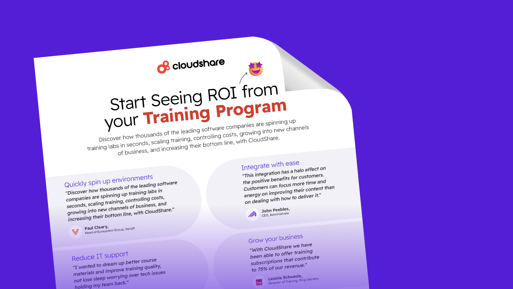 ROI Testimonials CloudShare