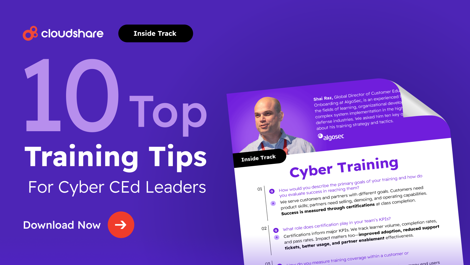 10 top training tips for cyber security education leaders with Shai Raz Algosec